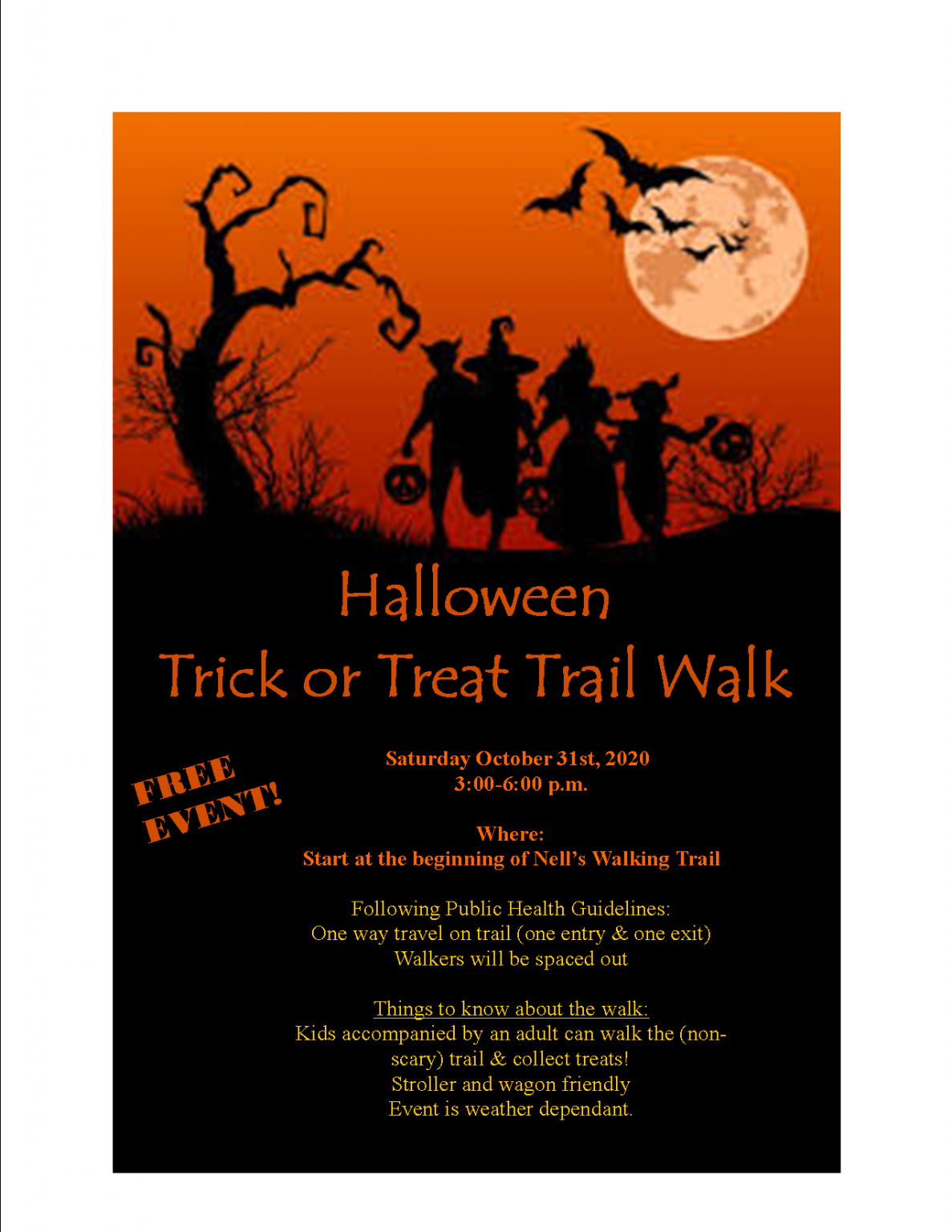Save the date! Halloween Trick or Treat Trail Walk Town of Carbonear