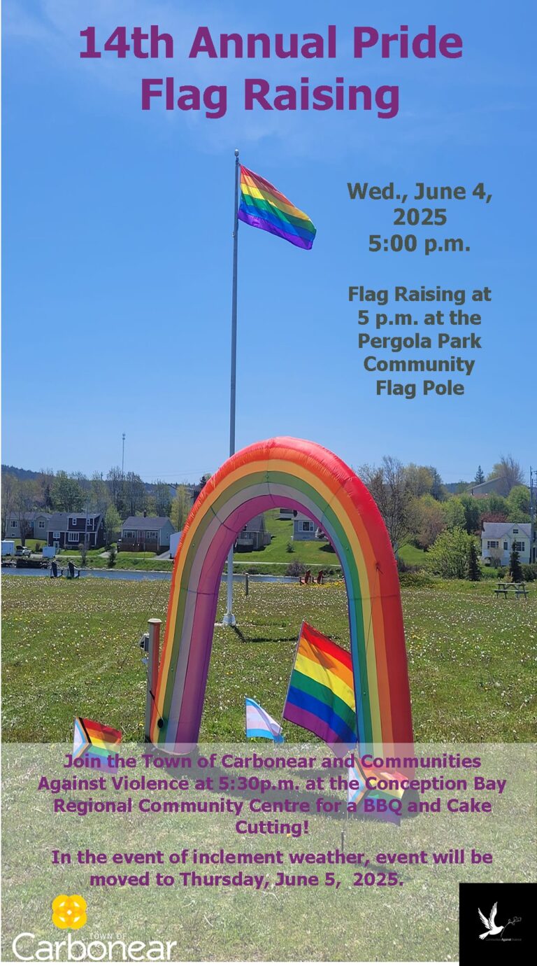 14th Annual Pride Flag Raising - Town of Carbonear