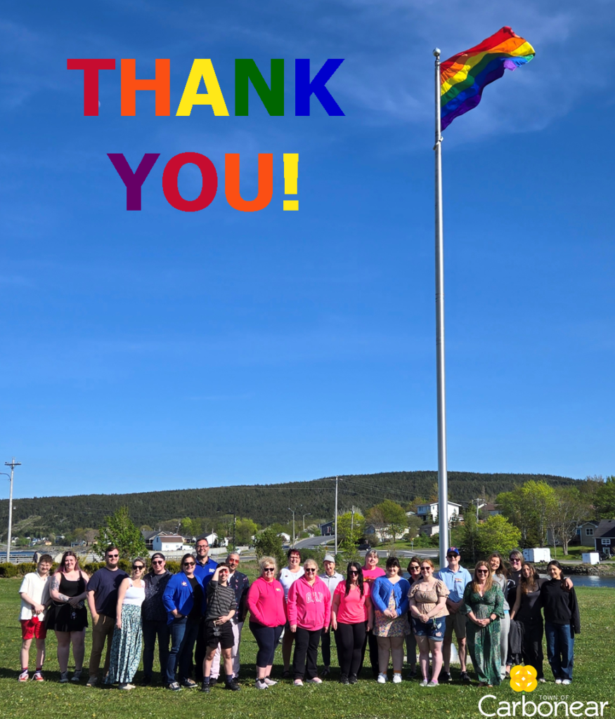 14th Annual Pride Flag Raising Celebration THANK YOU! - Town of Carbonear